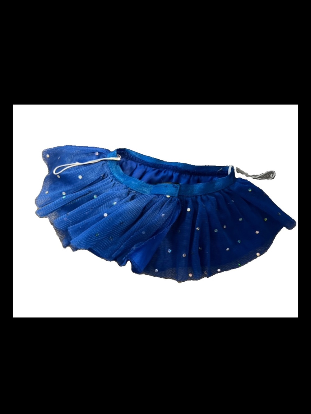 Build-A-Bear Workshop Blue Sparkle Skirt Dancewear Tutu Skirt Retired Vintage